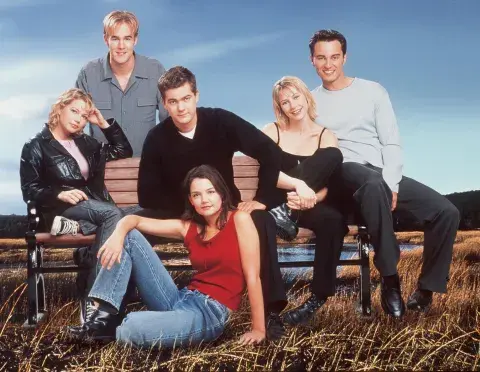 El elenco de una de las series juveniles más exitosas, Dawson's Creek.