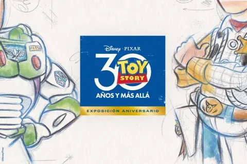 La exposición Toy Story 30: Exposición Aniversario te invita a sumergirte en el universo de la primera película animada realizada íntegramente con tecnología digital. La exposición Toy Story 30: Exposición Aniversario te invita a sumergirte en el universo de la primera película animada realizada íntegramente con tecnología digital.