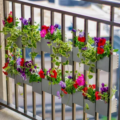 Ideas para aprovechar el espacio en balcones pequeños: Jardín magnético. Ideas para aprovechar el espacio en balcones pequeños: Jardín magnético.