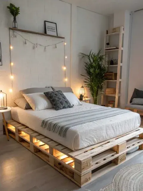 En definitiva, elegir una base de palets para tu cama es una manera simple, económica y original de renovar tu cuarto y hacerlo todavía más tuyo. En definitiva, elegir una base de palets para tu cama es una manera simple, económica y original de renovar tu cuarto y hacerlo todavía más tuyo.