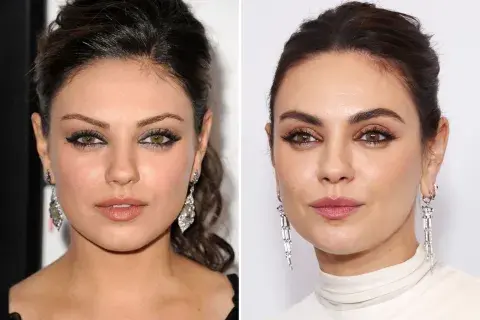 La transformación de las cejas de Mila Kunis con el microblading. La transformación de las cejas de Mila Kunis con el microblading.