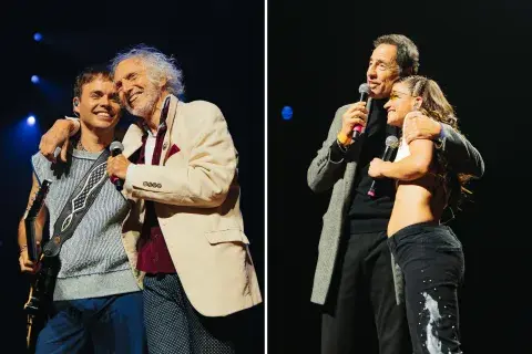 Los emotivos reencuentros del elenco de Rebelde Way: Boy Olmi y Martín Seefeld en el Movistar Arena junto a Erreway. Los emotivos reencuentros del elenco de Rebelde Way: Boy Olmi y Martín Seefeld en el Movistar Arena junto a Erreway.