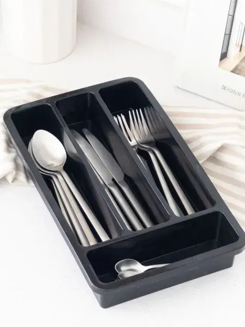 Organizador de cubiertos negro ($2.990,40 con Transferencia) Organizador de cubiertos negro ($2.990,40 con Transferencia)