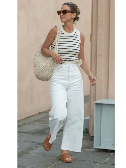 Los jeans wide leg siguen en curso para 2026 Los jeans wide leg siguen en curso para 2026