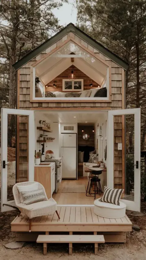 Al construirse sobre trailers o estructuras transportables, las tiny houses permiten mudarse sin dejar la casa atrás Al construirse sobre trailers o estructuras transportables, las tiny houses permiten mudarse sin dejar la casa atrás