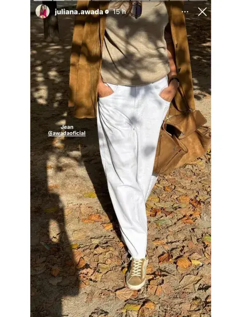 El look de Juliana Awada desde París El look de Juliana Awada desde París