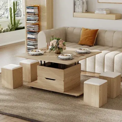 Las mesas extensibles permiten recibir a más invitados sin resignar metros ni invertir en muebles grandes.