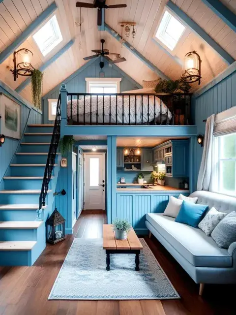 Otra estrategia efectiva: elegir muebles con patas, que dejen ver el suelo y permitan que la luz circule, ampliando la percepción del espacio. Luz, color y armonía Otra estrategia efectiva: elegir muebles con patas, que dejen ver el suelo y permitan que la luz circule, ampliando la percepción del espacio. Luz, color y armonía
