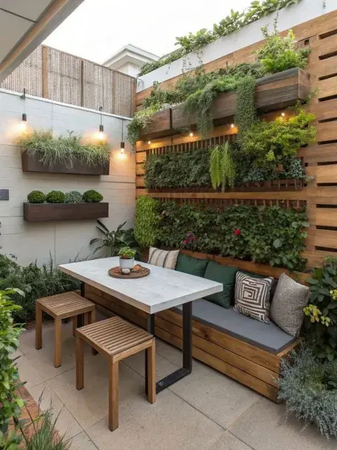 Aprovechá las paredes para cultivar enredaderas y hierbas aromáticas