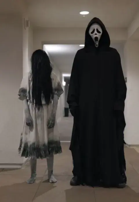 Foto de pareja en Halloween. Foto de pareja en Halloween.