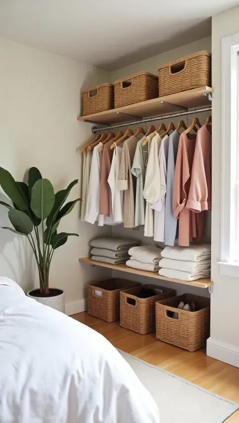 Mini vestidores: 10 ideas para tener orden sin placares grandes