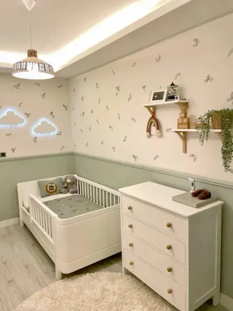 Foto de habitación de bebé. Foto de habitación de bebé.