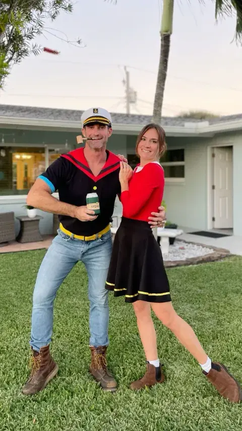 Foto de pareja en Halloween. Foto de pareja en Halloween.