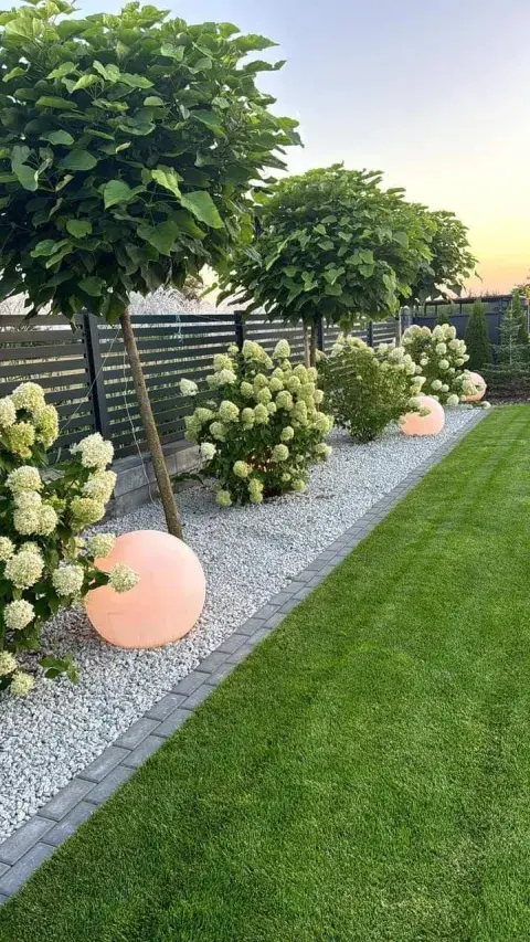 Ideas para sumar piedras blancas en tu patio Ideas para sumar piedras blancas en tu patio