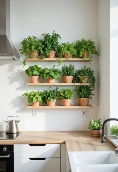 Verde en la cocina: estas son las plantas ideales que resisten el calor y el vapor Verde en la cocina: estas son las plantas ideales que resisten el calor y el vapor