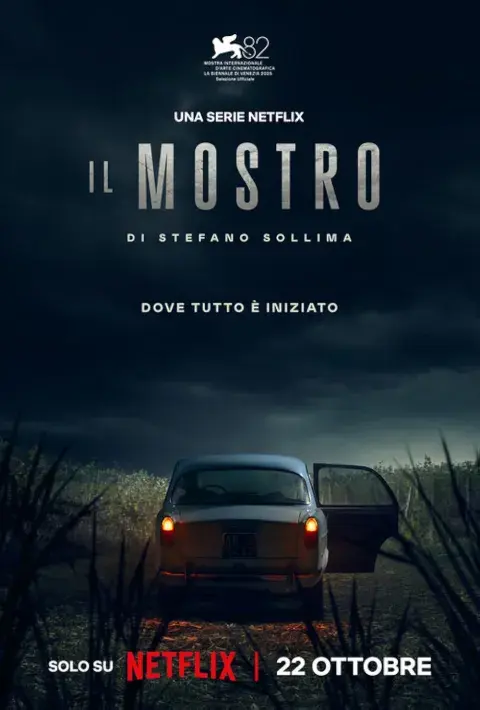 Póster de la serie italiana El monstruo de Florencia, estreno en Netflix. Póster de la serie italiana El monstruo de Florencia, estreno en Netflix.