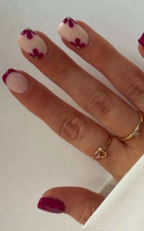 Uñas con flores: 10 diseños súper cancheros y coloridos para la primavera Uñas con flores: 10 diseños súper cancheros y coloridos para la primavera