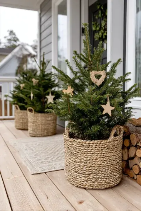 Podés sumarles mini luces, moños de tela o adornos pequeños colgando de las ramas Podés sumarles mini luces, moños de tela o adornos pequeños colgando de las ramas