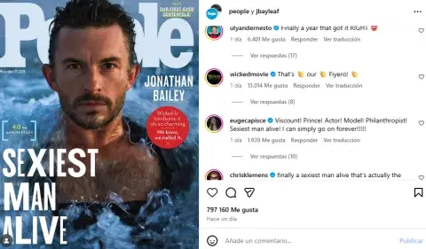 Por partida doble. Jonathan Bailey, en la tapa de la revista People