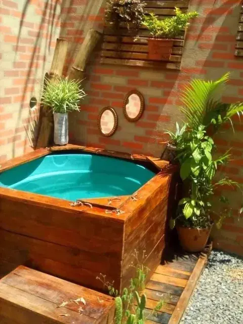 Mini piletas para refrescarte y que te quede patio. Mini piletas para refrescarte y que te quede patio.