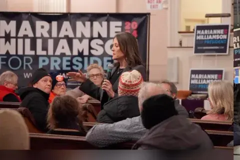 Marianne Williamson fue candidata a presidenta en EE.UU. Marianne Williamson fue candidata a presidenta en EE.UU.