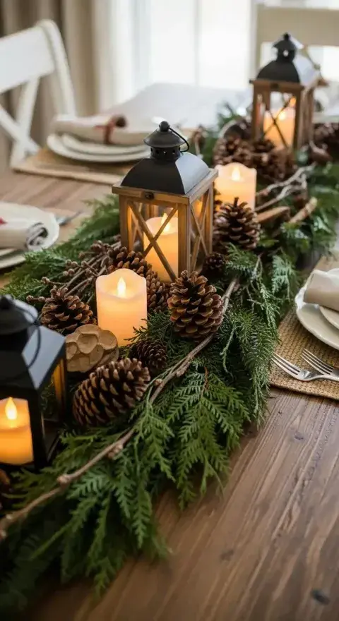 Centros de mesa navideños con ramas, hojas y frutas: ideas naturales que elevan la decoración Centros de mesa navideños con ramas, hojas y frutas: ideas naturales que elevan la decoración