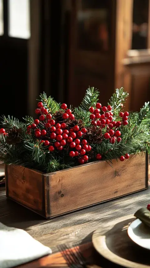 Foto de centro de mesa para Navidad. Foto de centro de mesa para Navidad.