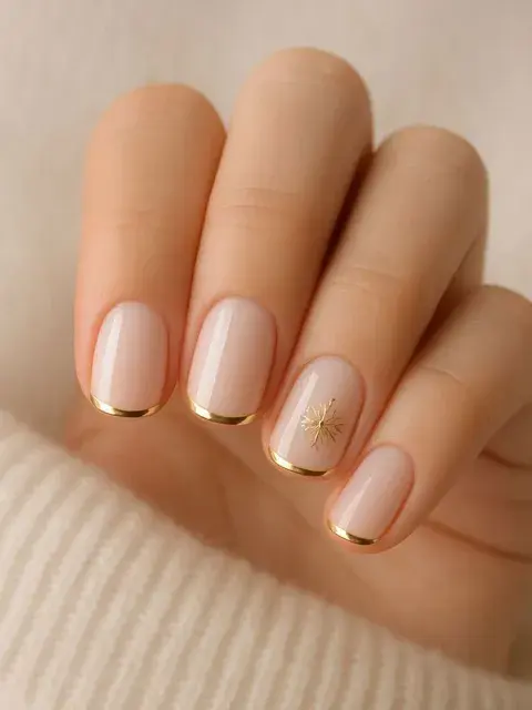 El french manicure se renueva para recibir el 2026.