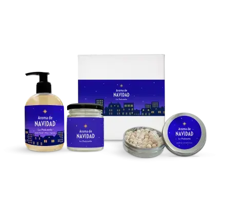 Kit de "aroma a Navidad" con jabón, vela y piedras aromáticas