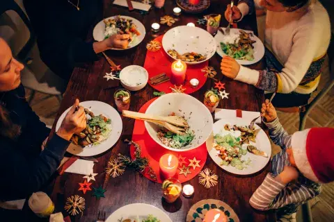Foto de cena navideña. Foto de cena navideña.