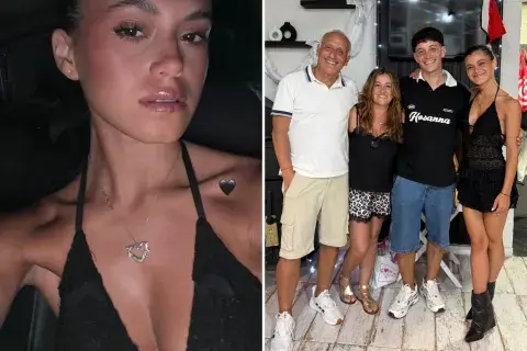 Mora Bianchi y su familia en Nochebuena 2025.