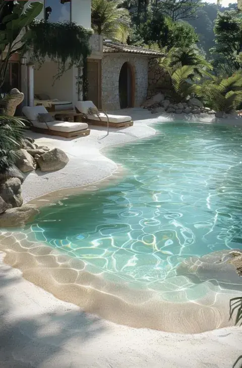Piletas de arena: la tendencia para patios que crea una playa en tu casa Piletas de arena: la tendencia para patios que crea una playa en tu casa