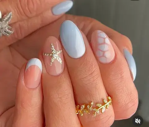 Sea nails: 12 diseños de uñas inspirados en el mar para empezar el 2026 Sea nails: 12 diseños de uñas inspirados en el mar para empezar el 2026