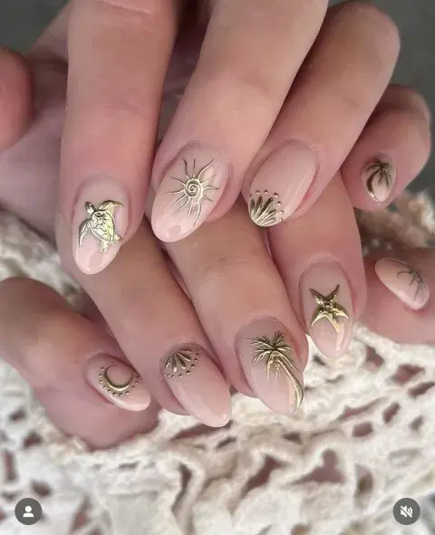 Sea nails: 12 diseños de uñas inspirados en el mar para empezar el 2026 Sea nails: 12 diseños de uñas inspirados en el mar para empezar el 2026