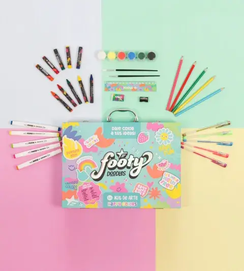 KIT DE ARTE HAPPY COLORS (FOOTY $32.000,00 ) KIT DE ARTE HAPPY COLORS (FOOTY $32.000,00 )