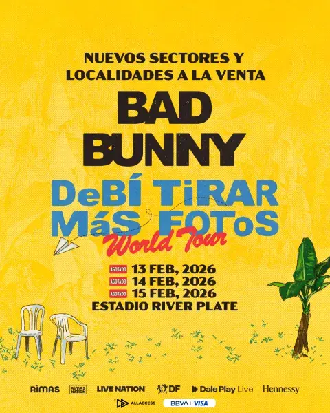 Bad Bunny regresa a la Argentina. Bad Bunny regresa a la Argentina.