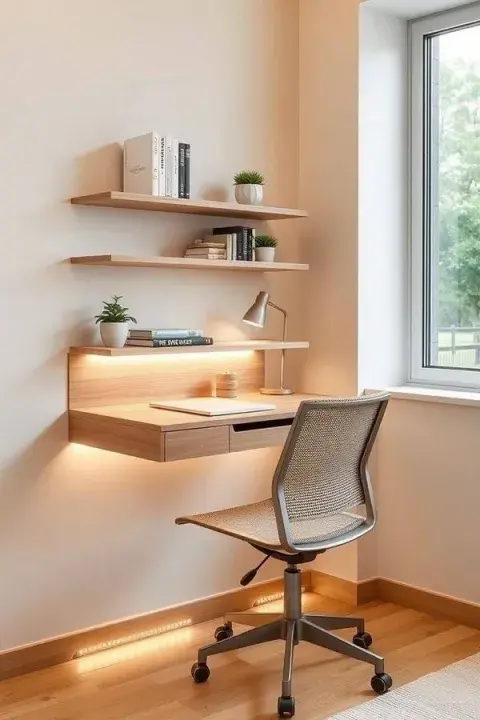 Foto de escritorio flotante. Foto de escritorio flotante.