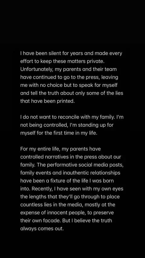El descargo de Brooklyn Beckham El descargo de Brooklyn Beckham
