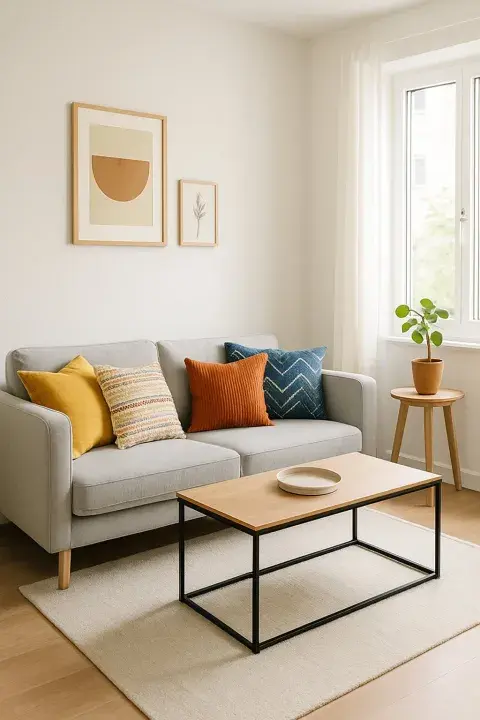 Foto de living ordenado. Foto de living ordenado.