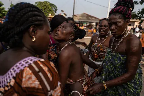 Benín, Africa: festival vudu. Benín, Africa: festival vudu.