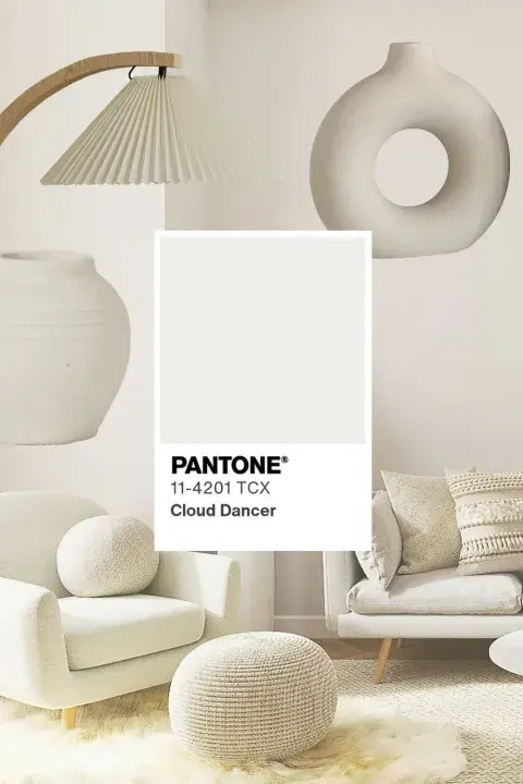 Cloud Dancer, el color perfecto para accesorios deco.