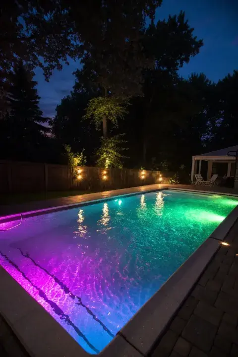 Hoy, las piletas iluminadas son tendencia y ofrecen múltiples opciones para transformar el jardín en un lugar disfrutable también de noche. Hoy, las piletas iluminadas son tendencia y ofrecen múltiples opciones para transformar el jardín en un lugar disfrutable también de noche.