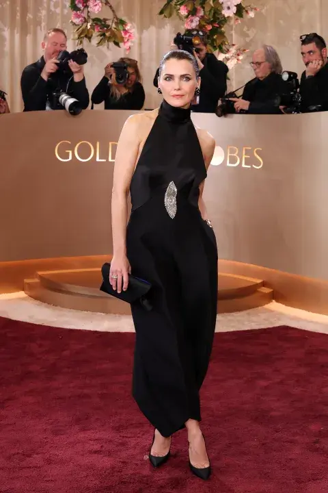 Keri Russell en la alfombra roja de los Golden Globes 2026. Keri Russell en la alfombra roja de los Golden Globes 2026.