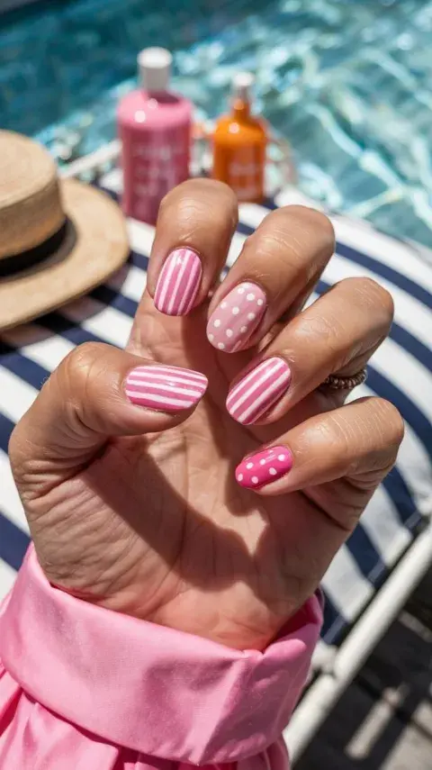 Lined Nails: los diseños más originales para ponerle onda al verano Lined Nails: los diseños más originales para ponerle onda al verano