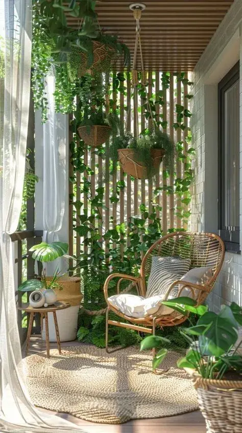 ardines verticales: estanterías, celosías o macetas colgantes permiten sumar vegetación y profundidad sin ocupar superficie de circulación. ardines verticales: estanterías, celosías o macetas colgantes permiten sumar vegetación y profundidad sin ocupar superficie de circulación.