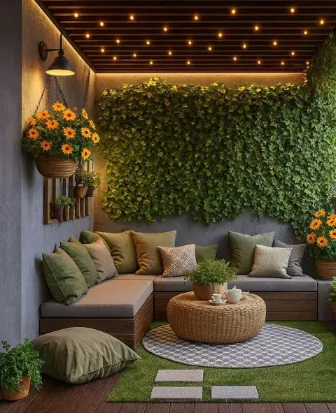 Ideas para ubicar sillones en patios pequeños.