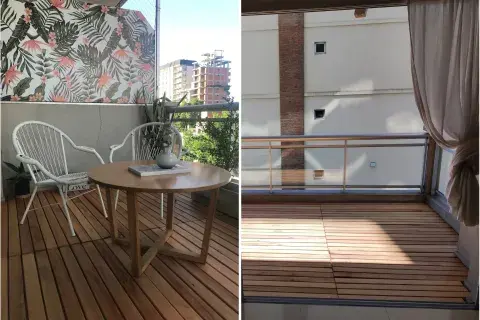 Un deck que transforme el balcón en oasis Un deck que transforme el balcón en oasis