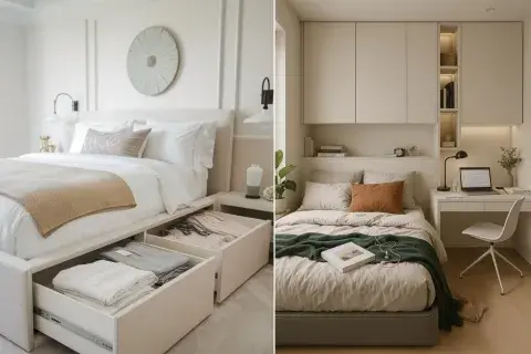Como aprovechar al máximo un dormitorio pequeño