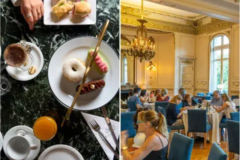 Merienda en Croque Madame Palacio Paz