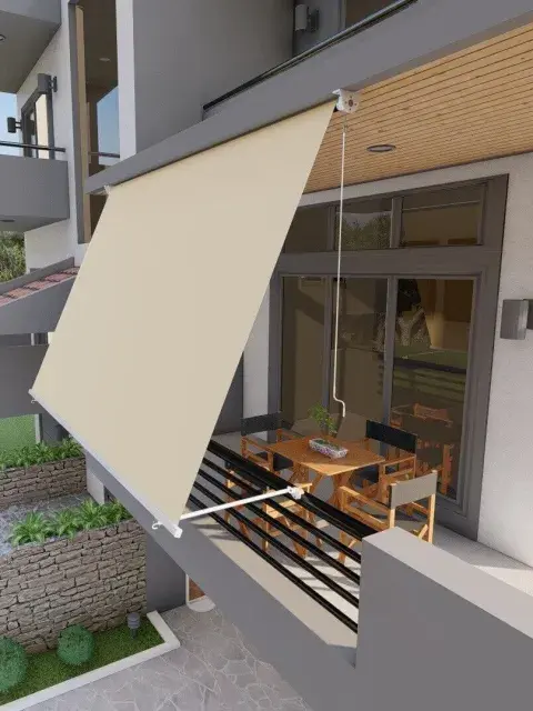 Parasoles: la tendencia 2026 en balcones de pocos metros. Parasoles: la tendencia 2026 en balcones de pocos metros.